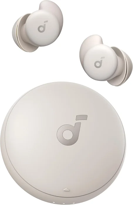 soundcore Sleep A20 sleep earbuds by Anker with charging case, Slumber Beige